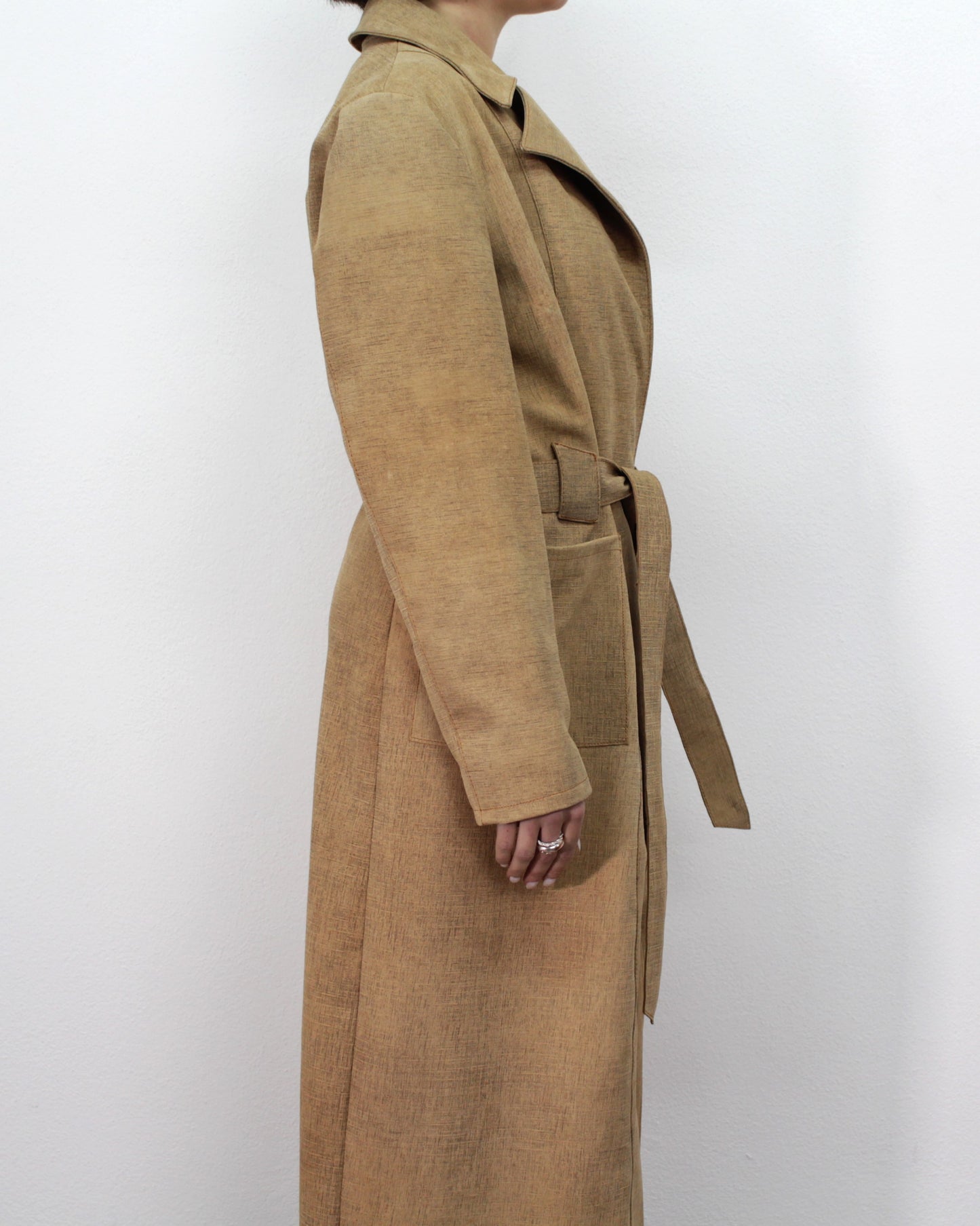Manteau en cuir effet liège "Ferdinando" par Ferdinando Patermo
