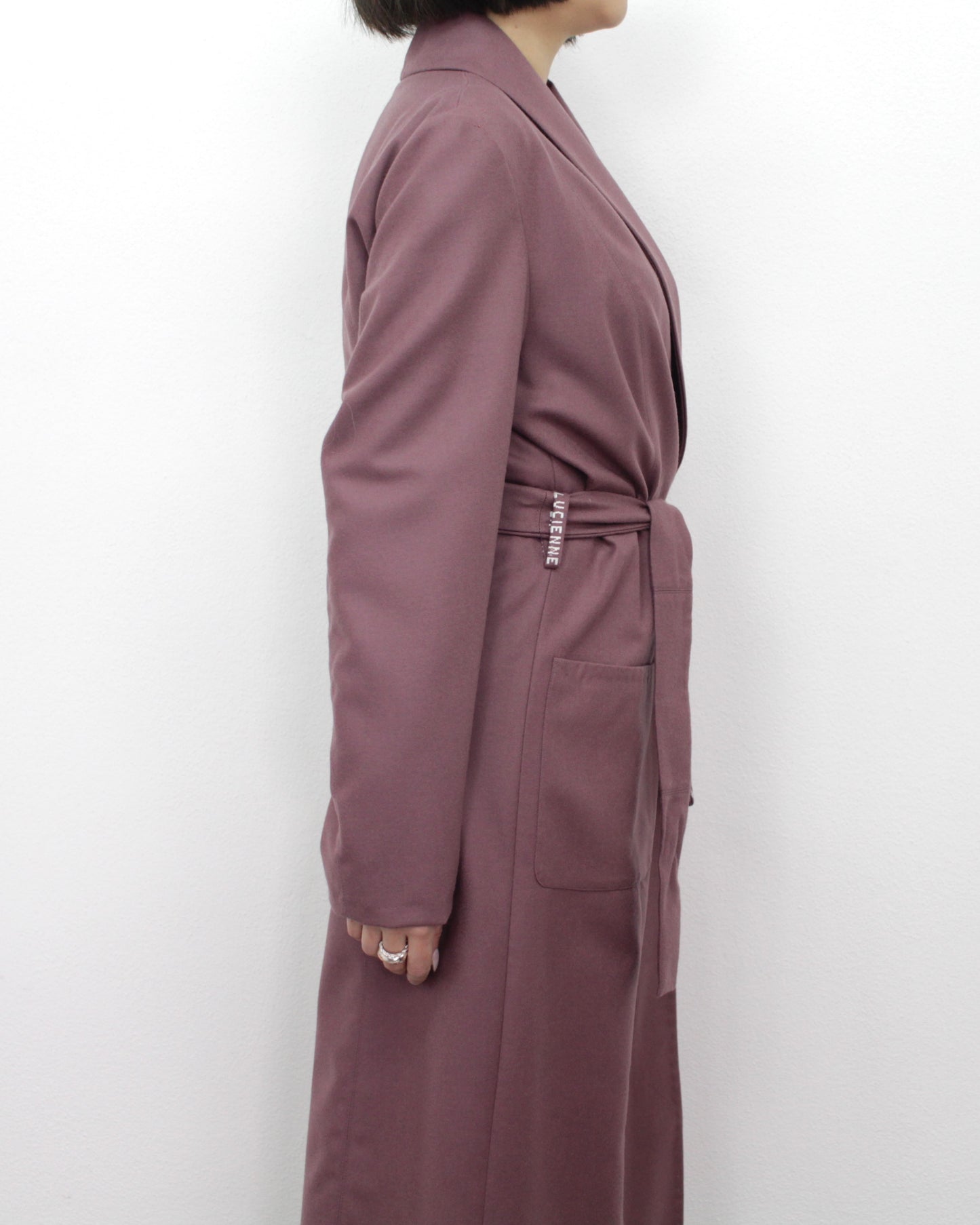 Cappotto modello vestaglia in pura lana lucienne Paris